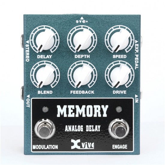 X Vive Memory Analog Delay Gitar Pedal W3