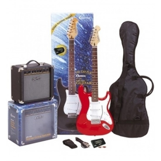 Cruser Elektro Gitar Paket ST-120LG/RD