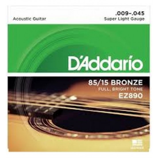 D'addario Akustik Gitar Teli 009 EZ890